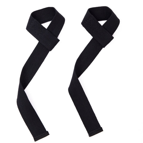 Günstige Lifting Straps Wrist Wraps Schwarz (2 Stk) – Nylon