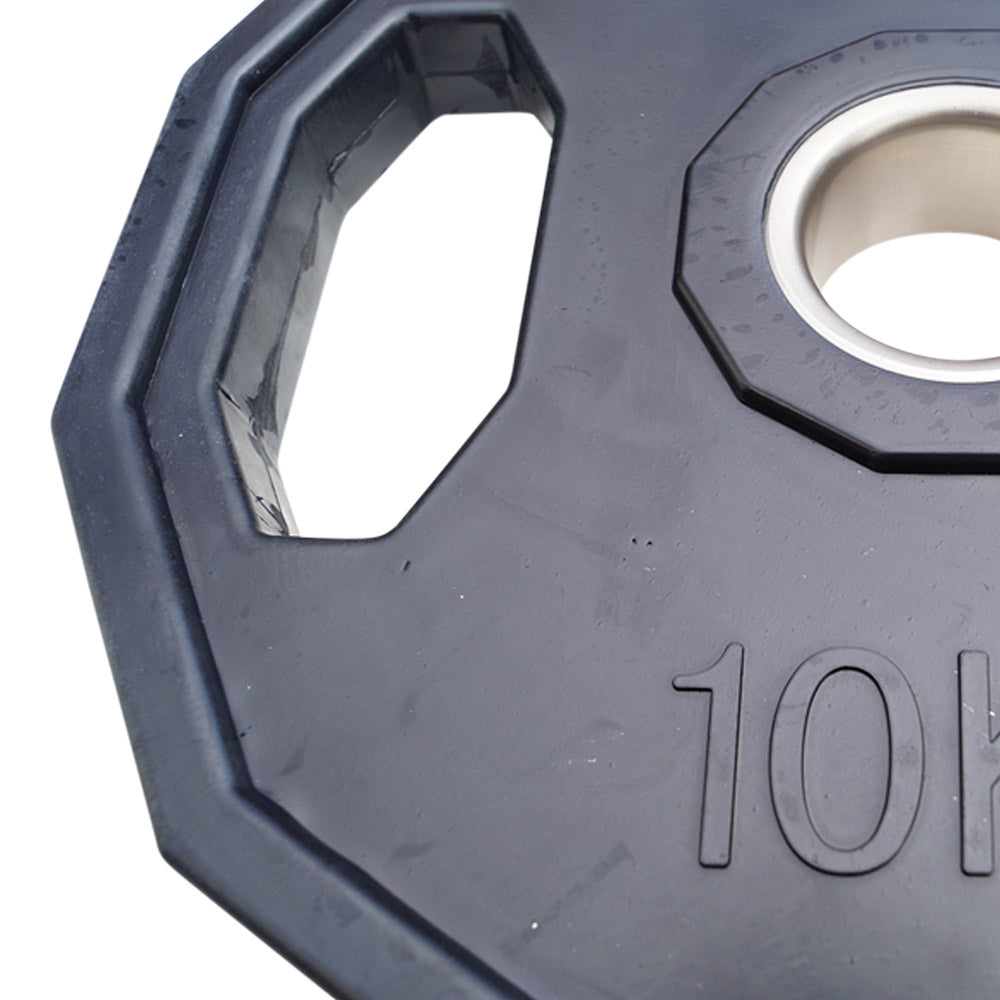 Hantelscheibe 10 kg – 50 mm (12-eckig / schwarz)