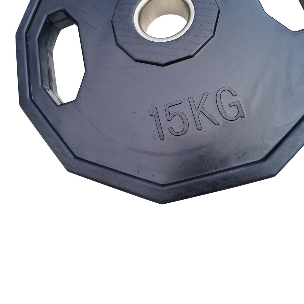 Hantelscheibe 15 kg – 50 mm (12-eckig/schwarz)