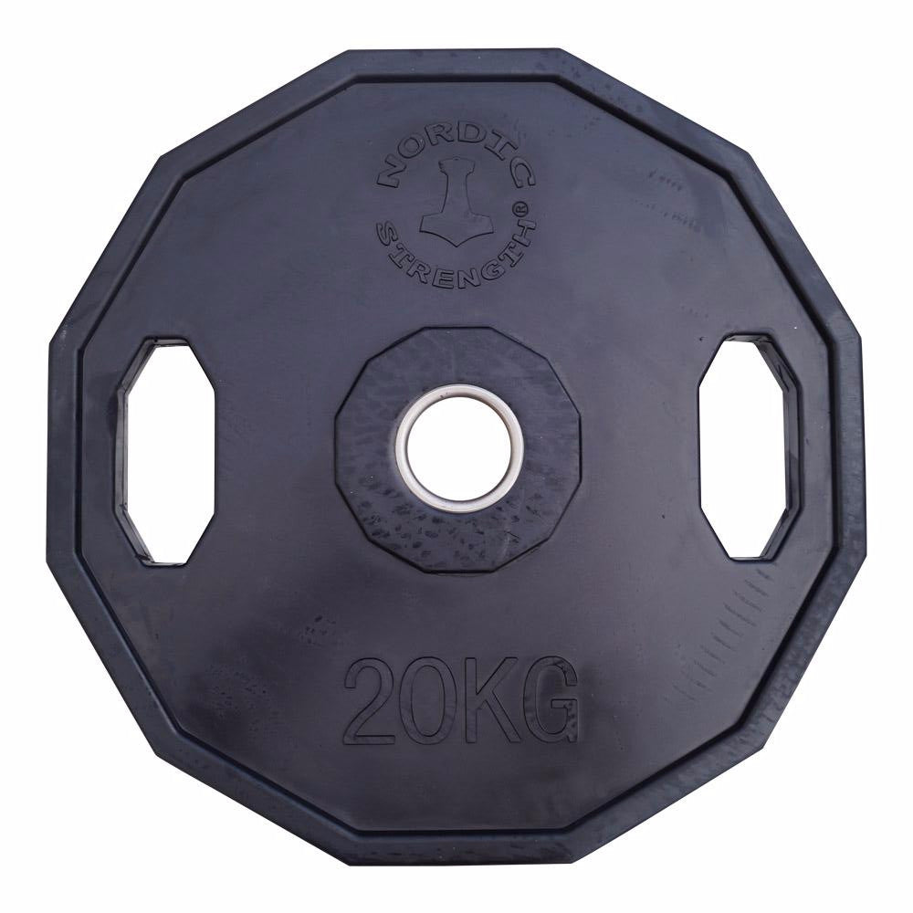 Hantelscheibe 20 kg – 50 mm (12-eckig / schwarz)
