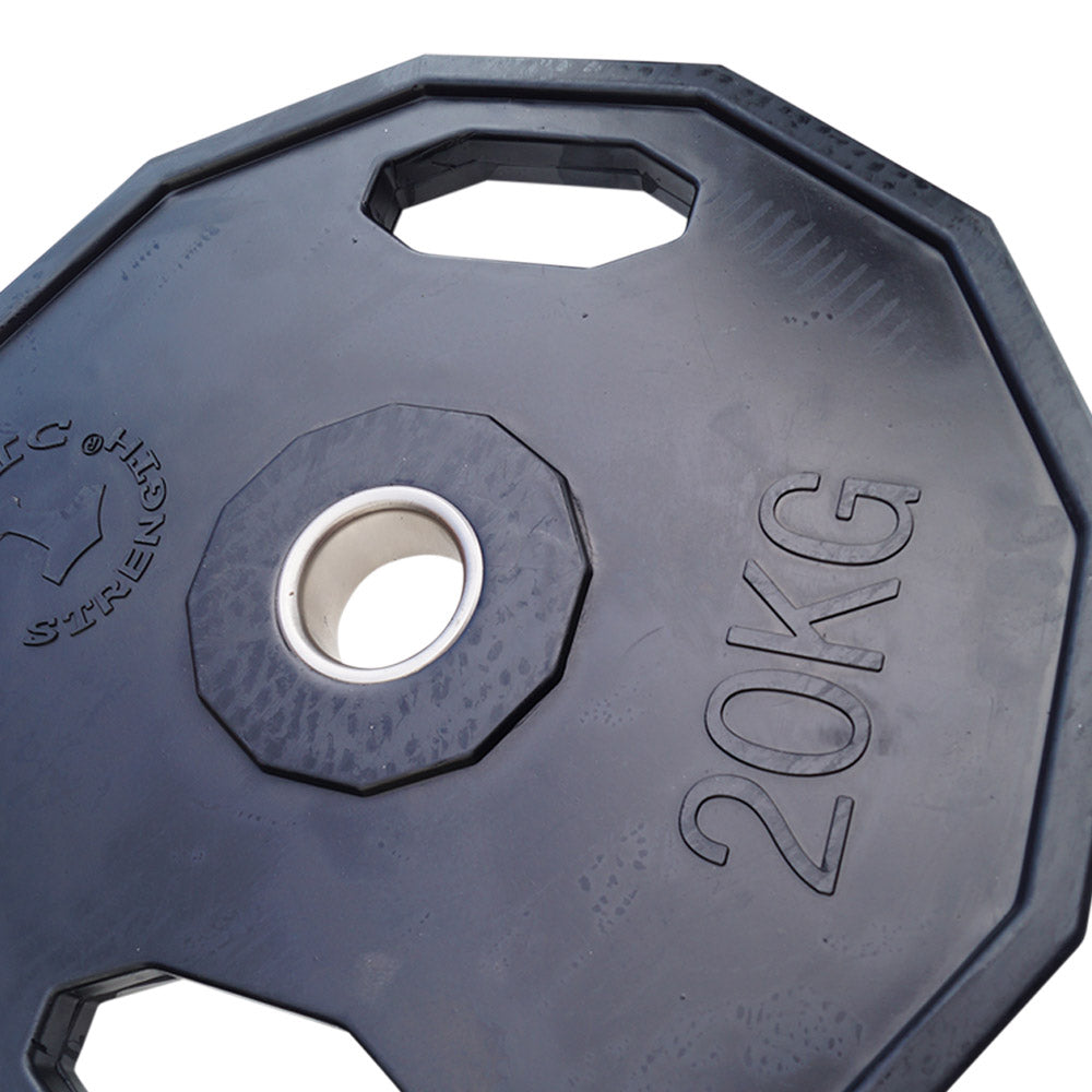 Hantelscheibe 20 kg – 50 mm (12-eckig / schwarz)