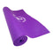 Yogamatte, lila, 6mm - rutschfest, isolierend - muskelzone
