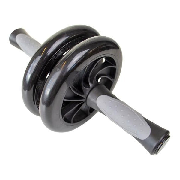 Ab-Wheel (Bauchroller) mit 2 Rädern - Schwarz