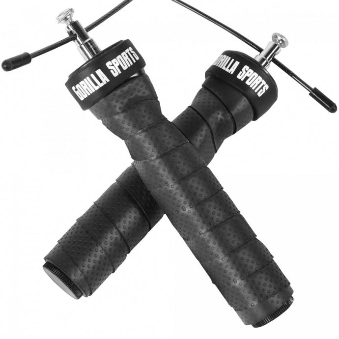 Professionelles Springseil + Gewichte + 2 Kabel