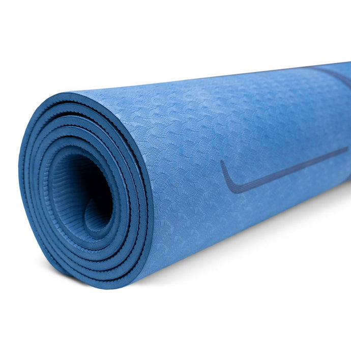 BLUME TPE Yogamatte, blau, 6 mm - zu 100% recycelbar - muskelzone