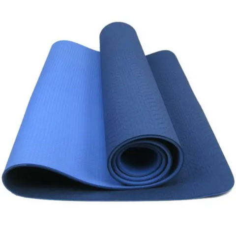 TPE-Yogamatte 6 mm Blau (Neues Design)