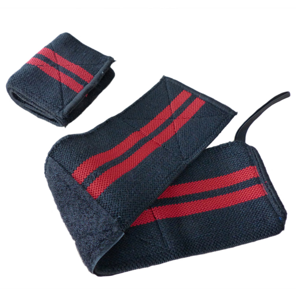 Handgelenkstützen-Set (Schwarz/Rot)