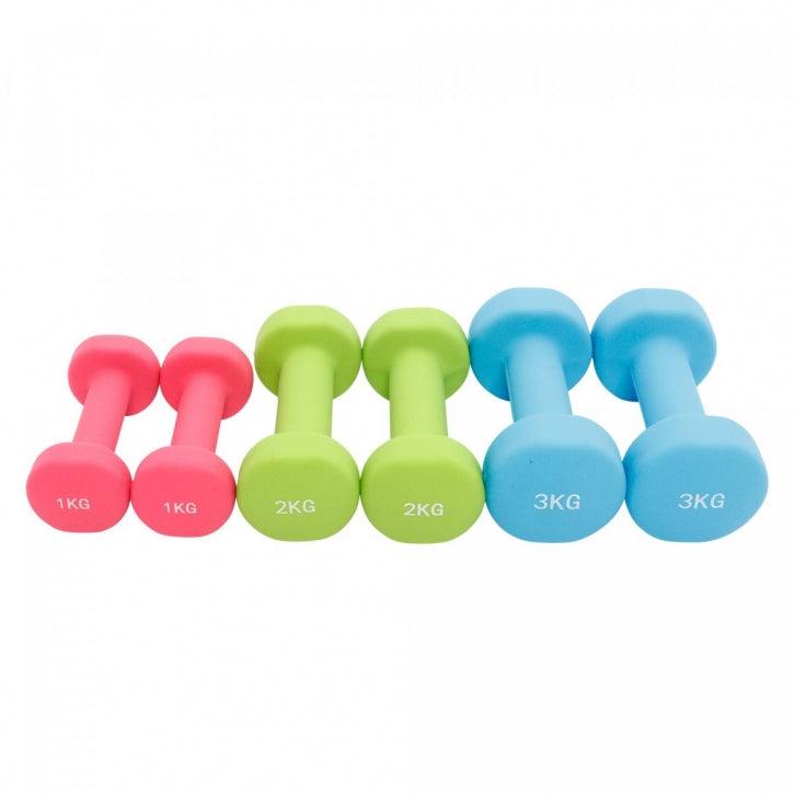 Aerobic Hantelset mit Koffer (12 kg) - muskelzone