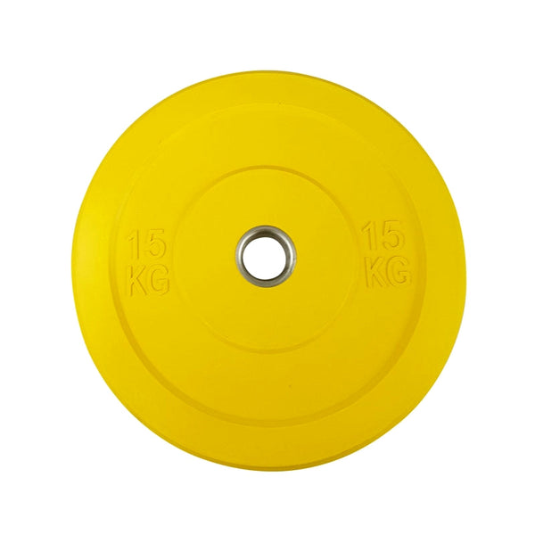 Gelbe Bumper Plate - 15 kg (50 mm) - muskelzone