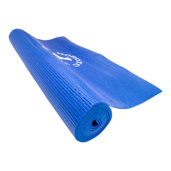 Yogamatte, blau, 6mm - rutschfest, isolierend - muskelzone