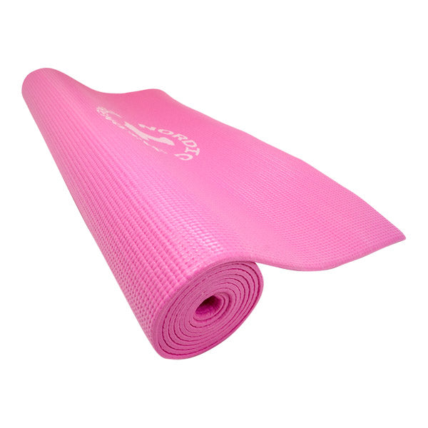 Yogamatte, Pink 4mm - rutschfest, isolierend - muskelzone