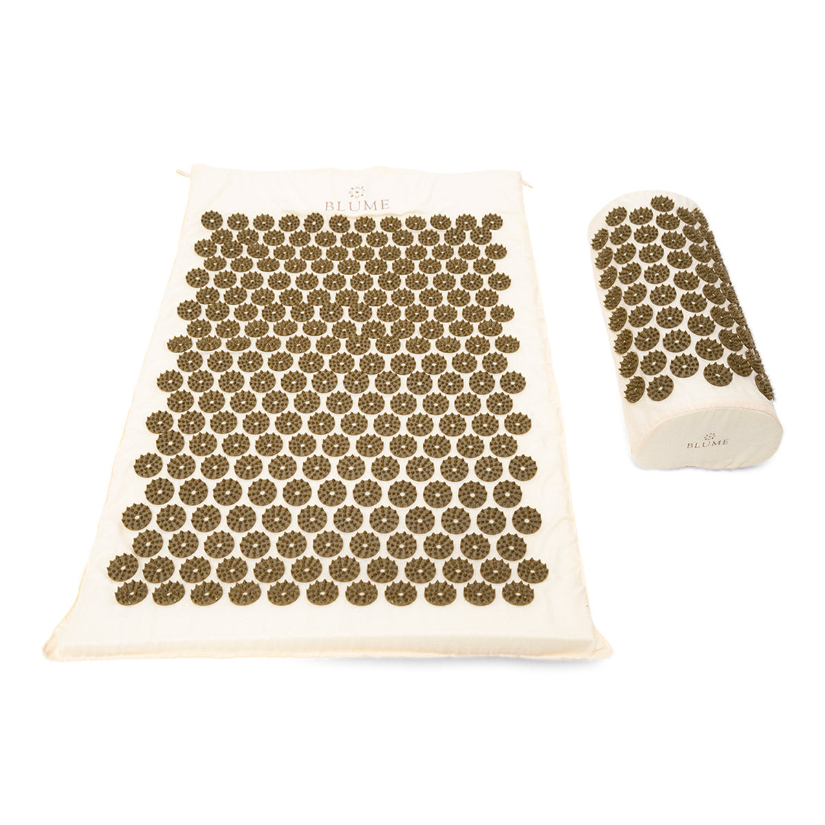 Akupressurmatte inkl. Kissen - Beige (Nagelmatte und Kissen für Akupunktur)