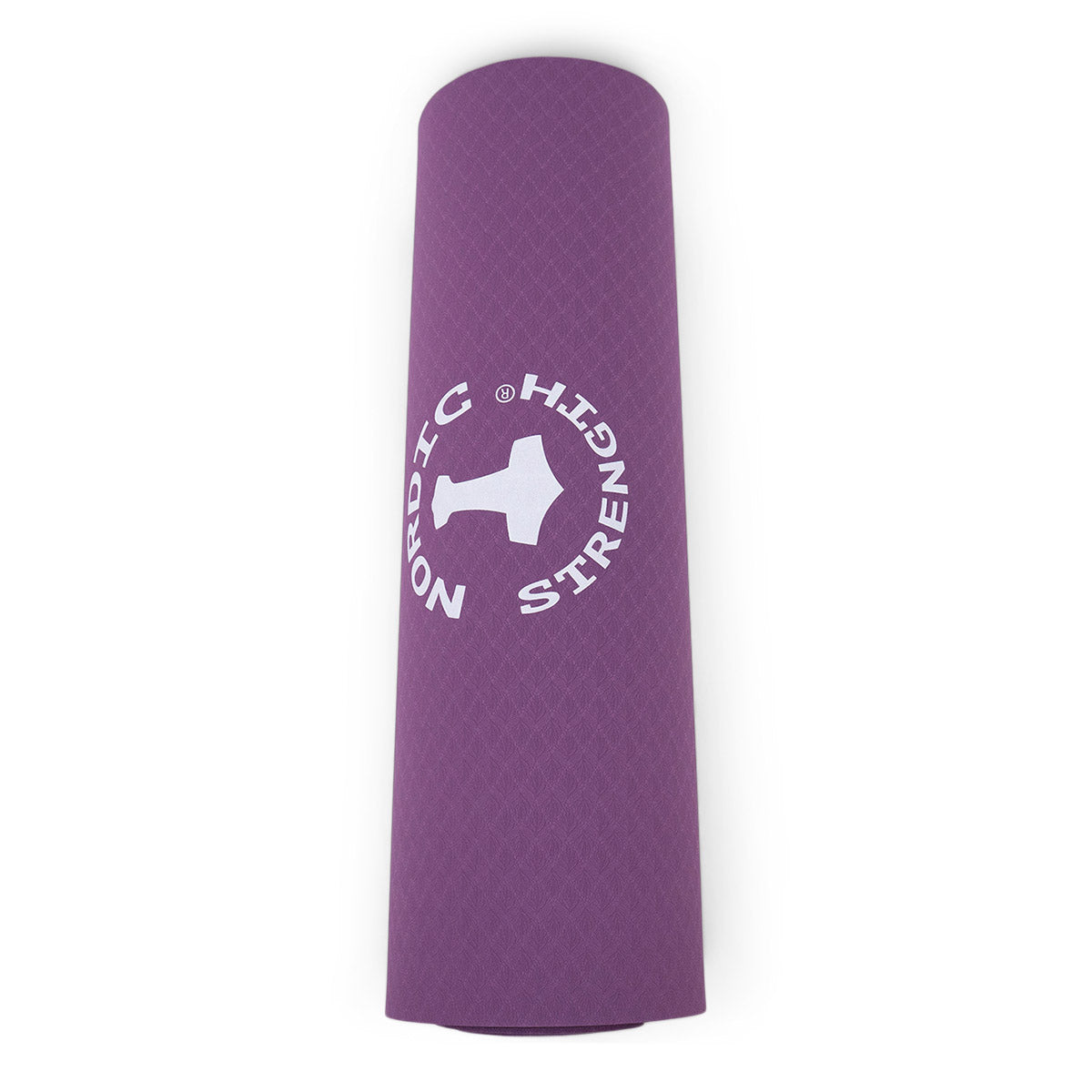TPE Yogamatte 10 mm – Schwarz/Lila + Tragegurt