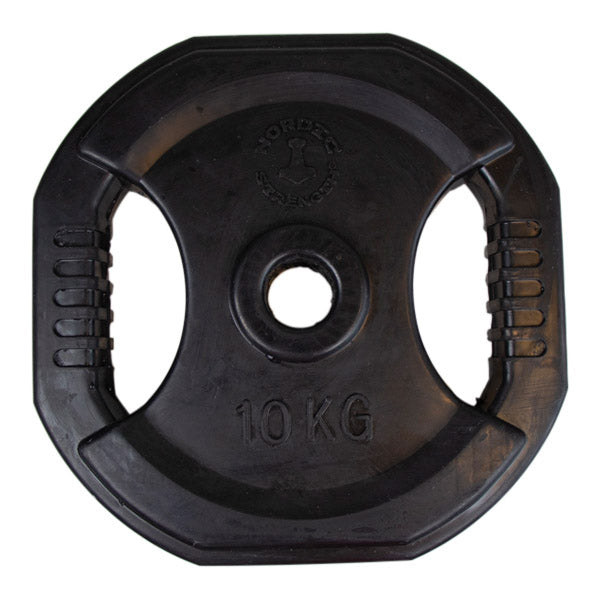 Hantelscheibe, schwarzes Set, 2 x 10 kg - muskelzone