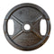 Hantelscheibe aus schwarzem Metall (50 mm) - 20 kg - muskelzone