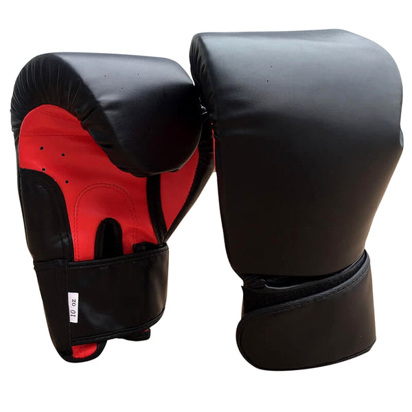 Boxhandschuhe schwarz/rot (8 OZ - 16 OZ) - muskelzone