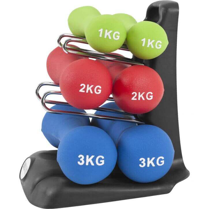 Ergonomisches Kurzhantel-Set (6 Hanteln)