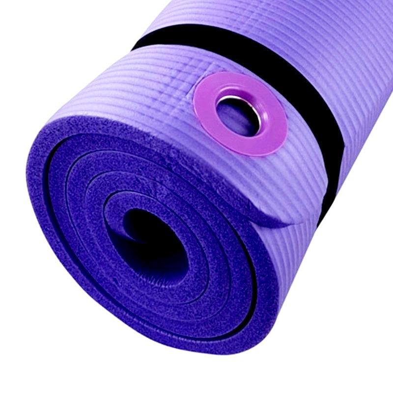 XL Gymnastikmatte + Trageriemen Lila (190 x 100 x 1,5 cm) - muskelzone