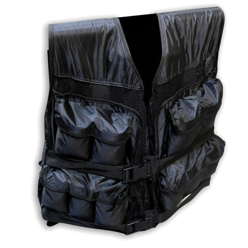 Schwarze Gewichtsweste 10 kg